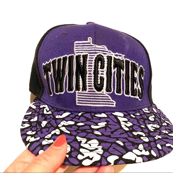 Twin Cities MN Strap Back Baseball Cap Hat Mens - Picture 3 of 8